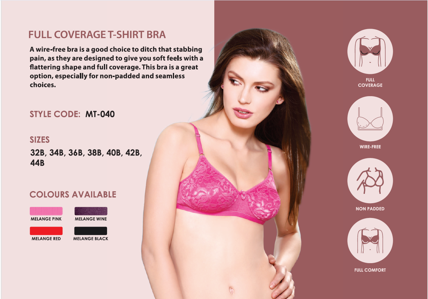 Full Coverage T-shirt Bra